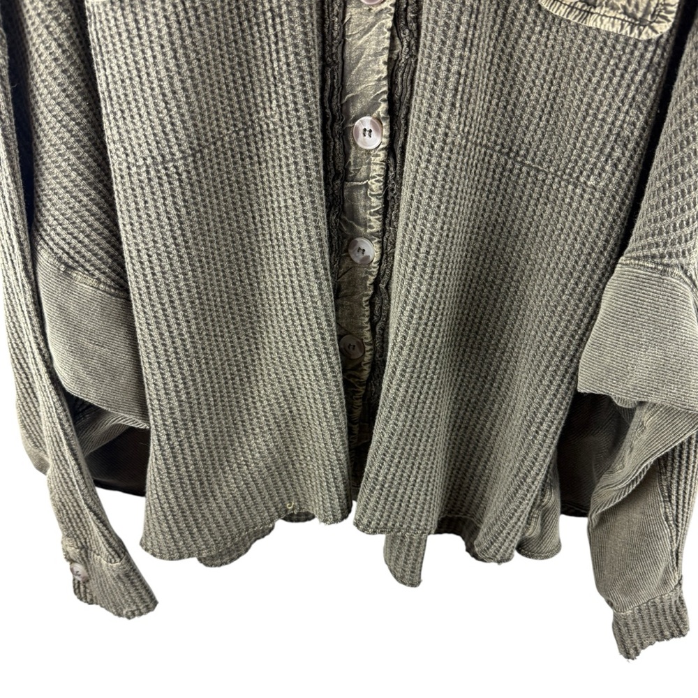 Free People One S Scout Thermal Jacket Top Green - Picture 7 of 10